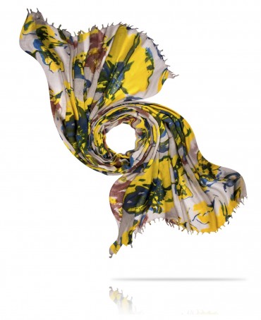 Палантин Женский W40-GRANDE.FLEUR/JAUNE